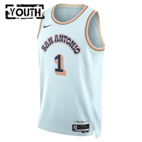 Dres San Antonio Spurs Victor Wembanyama Nike 2024-25 City Edition Plava Swingman - Dječji